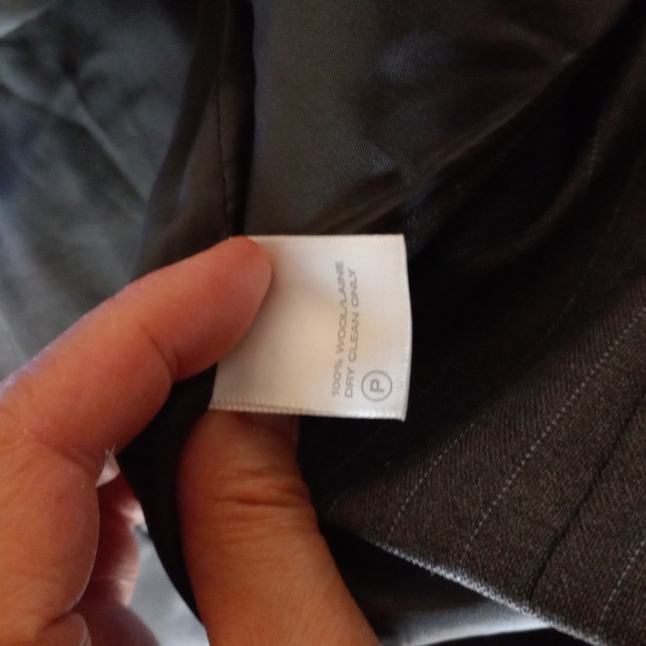 Lafayette NewYork148 Grey+Sl.Blue Pinstripe Women's Blazer 100%Wool Size4P Excel - Picture 13 of 14